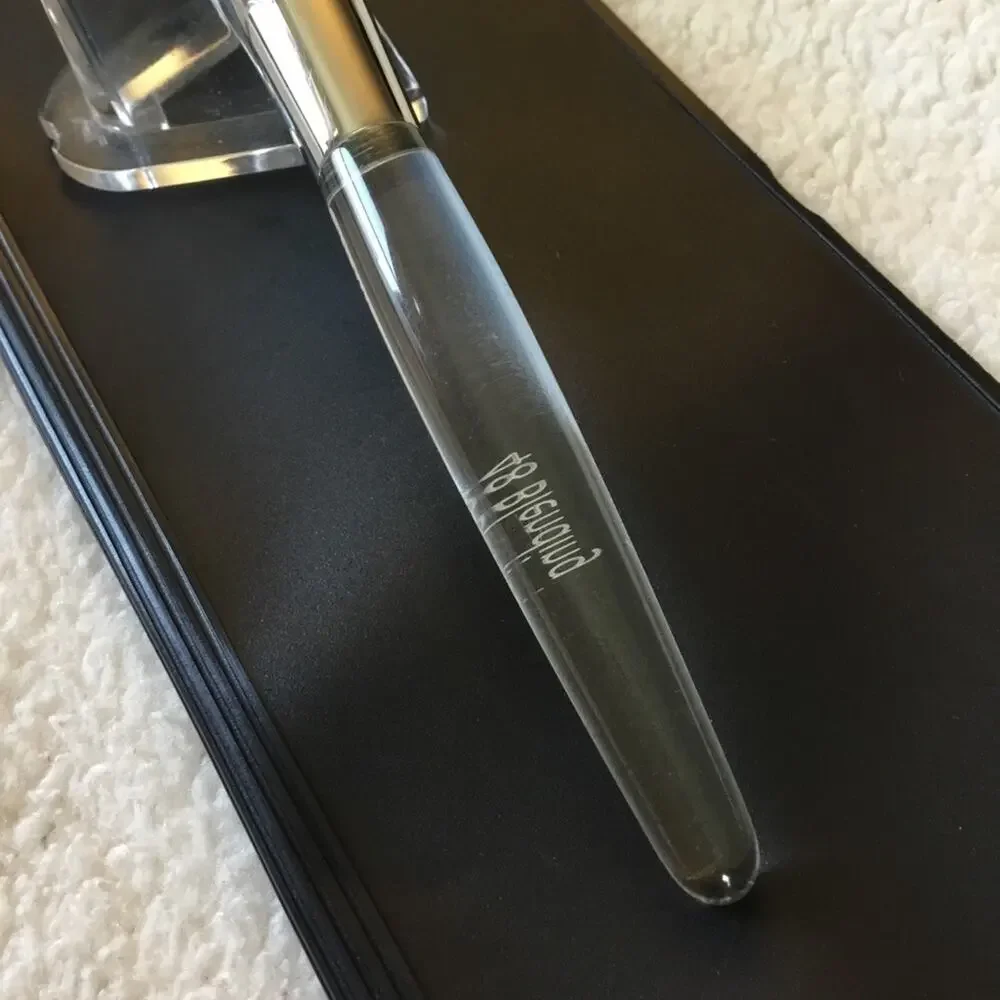 Trish McEvoy Clear Handle Blending Brush with Silver Ferrule